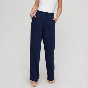 Aritzia Sadiki | Navy/Birch | High rise | Wide leg | Length: Long | Size 4